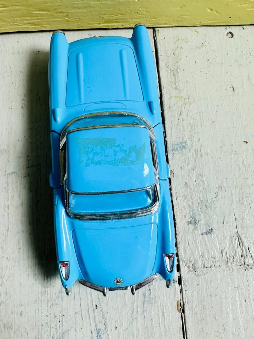 Kinsmart 1957 Chevrolet Corvette 1:34 Diecast Model Car Blue Pull Back Toy 5